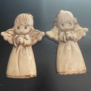 Girl and boy angels decor